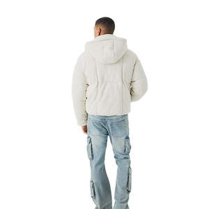 Chaqueta acolchada ajustada de alta calidad para hombre, ropa de calle con cremallera completa de nuevo diseño para invierno, transpirable de talla grande disponible al por mayor - Product Image 2