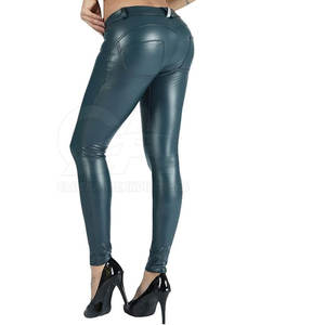 Pantalons en cuir pour femmes, MOQ faible, pantalons en cuir habillés, cuir de haute qualité, pantalon pour femmes, personnalisé 2025 - Product Image 6