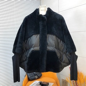 Nueva moda mujer abrigo de piel de oveja Real Natural grueso cálido abrigos de plumón de ganso abrigo de invierno prendas de vestir femeninas chaquetas acolchadas - Product Image 5