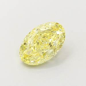 Diamante Ovalado de 1.09ct VS1, Color Amarillo Claro Fantasía, Cultivado en Laboratorio - Product Image 1