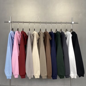 Sweat à capuche surdimensionné personnalisé de haute qualité 430GSM en molleton de coton lourd French Terry imprimé en sérigraphie DTG pour l'hiver - Product Image 1