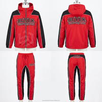 Conjunto Deportivo para Hombre con Capucha, Chaqueta Cortavientos Impermeable con Estampado Acid Wash y Pantalones Jogger Ligeros con Cordón Ajustable