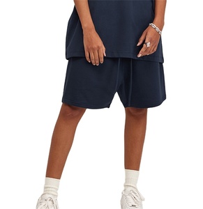 425gsm coton décontracté lâche t-shirts de haute qualité logo personnalisé course sport été printemps unisexe hommes à la mode Shorts courts - Product Image 2