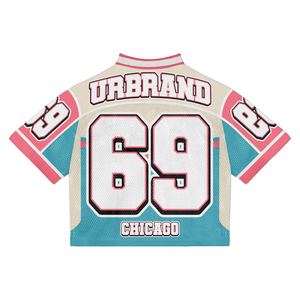 Maillot de football Boxy personnalisé unisexe 100% polyester col en V impression logo personnalisé sports d'entraînement - Product Image 2