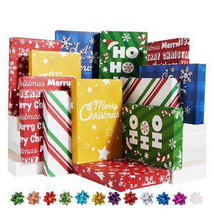 Christmas Shirt Gift Boxes with <b>Pull</b> <b>Bows</b> and Tag, Xmas Clothing Gift Box, Holiday Shirt Boxes for Gifts Wrapping, Christmas - Product Image 1