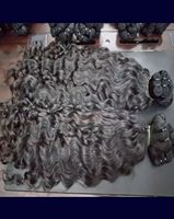 Bakire hint ham tapınak saç demetleri doğal dalga işlenmemiş Remy saç yumuşak doku kalın biter dolaşmayan insan uzantıları
