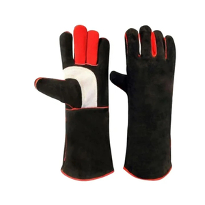 2025 nuevos guantes de soldadura de cuero dividido de vaca de protección Industrial guantes de cuero transpirables duraderos de seguridad para hombres - Product Image 1