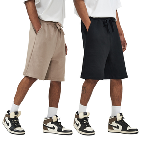 กางเกงขาสั้นผู้ชายพรีเมียม ผ้าฝ้าย 100% สีพื้น เป็นมิตรกับสิ่งแวดล้อม น้ำหนักเบา แห้งเร็ว สวมใส่สบาย เหมาะสำหรับออกกำลังกายและสวมใส่ลำลอง - Product Image 3