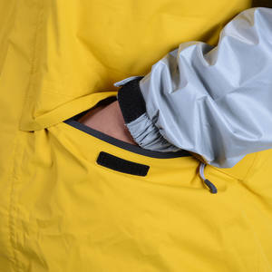 Chubasquero largo impermeable y transpirable a prueba de viento de estilo Simple XL amarillo para niños y niñas conjunto de chubasquero de navegación con logotipo para pesca - Product Image 3
