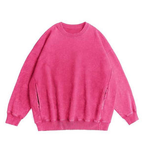 Sweat-shirts d'hiver décontractés surdimensionnés style vintage américain avec logo personnalisé, basiques de haute qualité, col rond, respirants, épais 380 grammes, effet délavé - Product Image 6