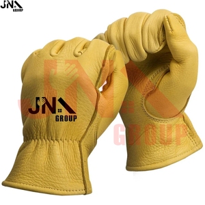 Gants de conducteur en cuir de vachette Gants de travail pour hommes Gants de sécurité pour la construction industrielle - Product Image 2