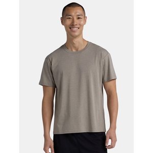 เสื้อยืดคอกลมสำหรับผู้ชายสีดำและสีขาวสีเทากรมท่าเบาพิเศษแห้งเร็วระบายอากาศได้ดี - Product Image 1