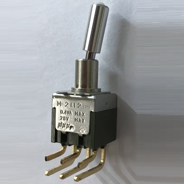 NKK миниатюрный M2112TCFG30 ПК двухцветная Кольцевая вспышка со светодиодной подсветкой тумблер M-2112TRM