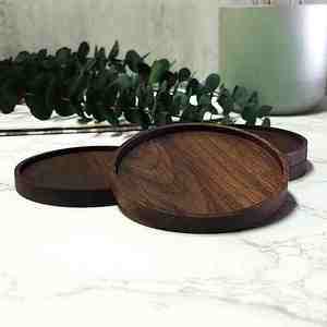 Diseño decorativo hecho a mano Mango madera té posavasos fabricante mesa de lujo decorativo madera té café posavasos al por mayor - Product Image 2