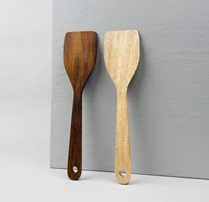 Excellent Quality <b>Wooden</b> <b>Spatula</b> Wood Flat Spoons and <b>Spatula</b> Cooking Utensil Set Of 2-Pcs for Kitchen Use <b>Spatula</b> for Cooking - Product Image 1