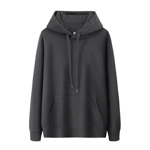 Sudadera con capucha sin cuerdas de algodón pesado de alta calidad, ropa de calle personalizada en blanco para hombre, logotipo OEM de fábrica - Product Image 2