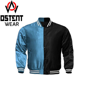 Vente en gros de veste bouffante en laine légère de grande taille pour hommes design personnalisé bombardier de baseball mince d'hiver à col montant - Product Image 6