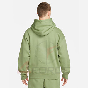 Sweat à capuche tendance urbain à épaules tombantes pour hommes, en polaire polyester 450GSM, sweat-shirt personnalisé, OEM, marque privée, fournisseur d'usine, streetwear - Product Image 2