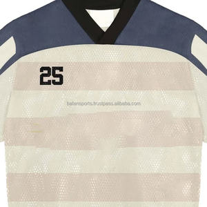 2025 moda Boxy recortada camiseta de fútbol diseño personalizado 100% algodón camiseta para hombres corte suelto impreso fútbol malla Jersey - Product Image 6