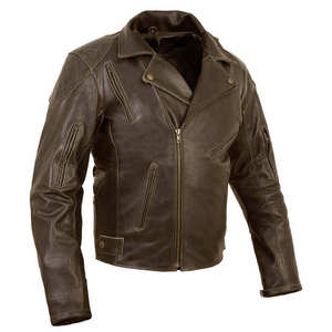 Blouson de moto unisexe en cuir 2026, robuste, pour motard, en cuir de vachette véritable, coupe-vent, fabricant OEM en gros - Product Image 4