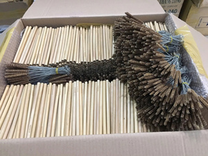 Paille en bambou réutilisable naturelle biodégradable avec logo personnalisé, avec nettoyants, pailles en bambou, emballage personnalisé - Product Image 6