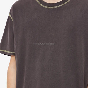 100% coton/bambou/fibre Logo personnalisé Sublimation vente en gros T-shirts pour hommes T-shirts unis décontractés pour hommes avec votre marque - Product Image 6