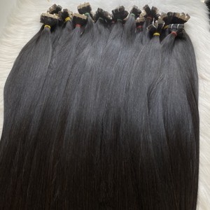 Haute Qualité Cuticule Aligné Os Droite Vietnamien Raw Virgin HD Lace Perruques Naturel Noir Couleur Bande Extensions de Cheveux Humains - Product Image 3