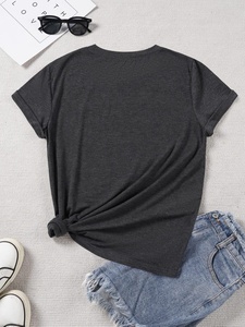 T-shirts en coton pour femmes, vêtements de rue, t-shirts à manches courtes pour femmes, t-shirts personnalisés en coton 100% pour femmes en vente, logo personnalisé OEM - Product Image 3