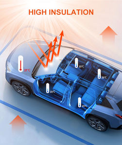 Statique s'accrochent TPU fenêtre teintant Film <span class=keywords><strong>occultant</strong></span> Protection de la vie privée décoratif voiture autocollants couleur changeante noir pare-brise verre - Product Image 5