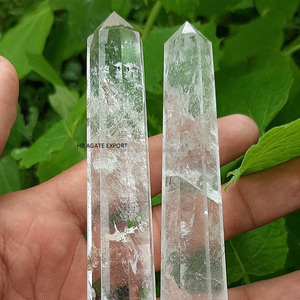 Pierre naturelle d'agate Vente en gros Apatite Tower Point Crystal Meilleure qualité Baguettes de guérison Obélisque poli en vrac - Product Image 5
