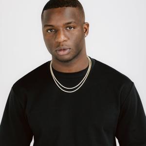 Offre spéciale Collier tennis en argent 925 plaqué or avec diamants en moissanite ronds de 3 mm VVS pour hommes, style glacé pour hommes - Product Image 2