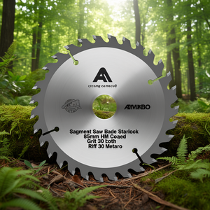 Segment <b>Saw</b> Blade Starlock 85mm HM Coated Grit 30 Tooth Riff 30 Metabo - Product Image 3