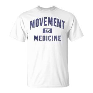 T-Shirt per Medici Sportivi e Fisioterapisti 'Il Movimento è Medicina' Abbigliamento Promozionale - Product Image 1