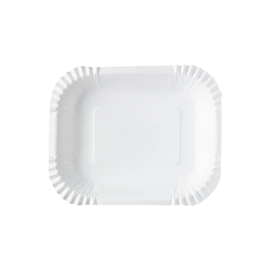 Vente en gros de plaques en papier biodégradables rectangulaires jetables de 16x19 cm, logo personnalisé, production de marque privée pour la restauration de fête - Product Image 1