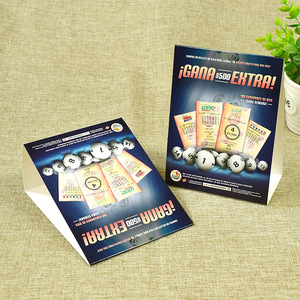 Tùy Chỉnh In Đảng Bảng Lều Tự Chọn Thẻ Giấy Thương Mại Khuyến Mãi Quảng Cáo Nơi Thẻ Trang Trí Máy Tính Để Bàn Bảng Dấu Hiệu - Product Image 3