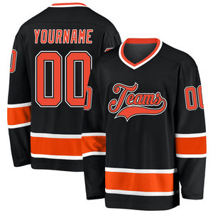 Diseña tu propio logotipo Jersey de hockey sobre hielo de alta calidad al por mayor Personalización transpirable de la mejor calidad - Product Image 1