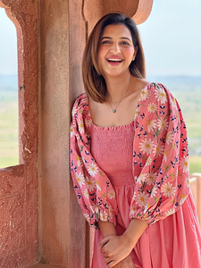 เดรสยาวปักลายดอกเดซี่ผ้าฝ้ายแท้ แต่งสม็อค  ชุดลำลองสำหรับงานปาร์ตี้ ชุดแม็กซี่สำหรับผู้หญิง ของขวัญสำหรับเธอ - Product Image 2