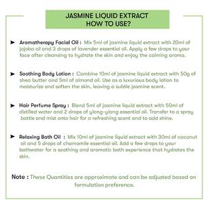 Extracto Líquido de Jazmín 100% Puro de Grado Cosmético, Prensado en Frío, para Hidratar, Reafirmar y Nutrir el Cuerpo, Aroma Dulce a Miel y Flores - Product Image 4