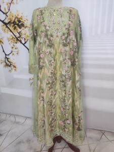 Nouveau Dernières Femmes Causal Pakistanais Fantaisie shalwar Kameez Mode Femmes Pakistanais Costume Imprimé Pelouse Chemise Dupatta - Product Image 6