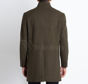 Nuevos abrigos clásicos de moda para hombre, abrigo largo de lana para hombre, abrigo de lana para hombre de temporada de otoño e invierno - Product Image 6