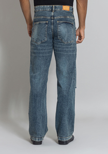 High Quality Men's Denim <b>Jeans</b> Straight Fit Casual Stonewashed Summer Button Fly <b>Elastic</b> Mid-<b>Waist</b> Quick Dry 100% Cotton - Product Image 5