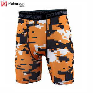 Court de compression/Short d'entraînement/Short de course Séchage rapide Polyester Compression Mesh Liner Running Athlétique Gym Beach Sport Hommes - Product Image 2