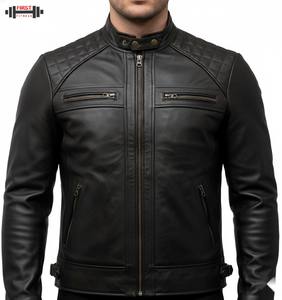 Vestes en cuir tendance, nouvelle collection, vente en gros, fabrication sur mesure, logo personnalisé, cuir de vache véritable ou synthétique de haute qualité - Product Image 1
