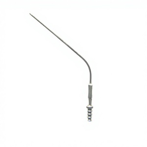 Cannule d'aspiration manuelle en acier inoxydable Frazier, tube chirurgical 6 pouces, pointe angulaire de 4,25 pouces, 2 mm, instrument d'aspiration chirurgical de haute qualité, CE - Product Image 1