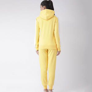 Conjunto de chándal personalizado para mujer Top elegante de manga larga y pantalones de Jogger, mezcla de algodón de primera calidad, ropa de calle de moda. - Product Image 5