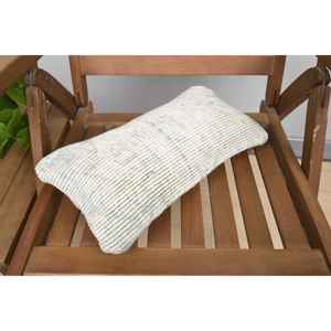 Almohada de lana Kilim Beige de 8x16 pulgadas, tiro Floral esponjoso rústico de lujo para sofá tejido, ropa de cama de 18x18 pulgadas, función Vintage portátil - Product Image 5