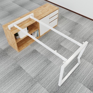 Escritorio Ejecutivo Metálico 180x160cm Diseño Moderno Patas de Acero Requiere Ensamblaje (HBMC024) - Product Image 4
