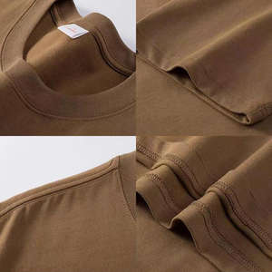 เสื้อยืดผู้ชายผ้าคอตตอนคอมเบิ100% ปรับแต่งได้ปรับแต่งได้สีล้วนมีหลายสีล้วน180แกรมขนาดใหญ่พิเศษ - Product Image 5