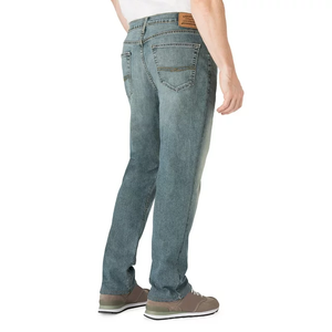 Meilleure vente Jeans en denim délavé à motif droit grande taille pour homme de qualité supérieure pantalon décontracté extensible style BD anti-rides - Product Image 5