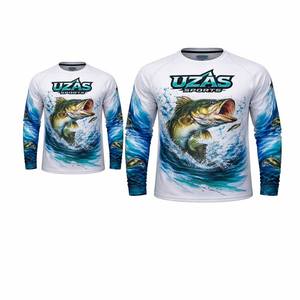 Camisa de Pesca Personalizada de Manga Larga para Hombre, Diseño Totalmente Personalizado, Secado Rápido, Tela 100% Algodón, UPF 50, Antibacteriana para Pesca - Product Image 6